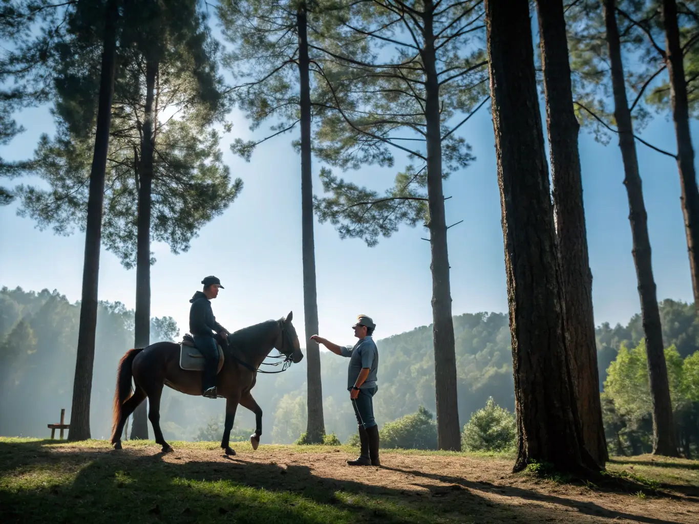 A skilled instructor guiding a rider through an advanced dressage movement at ASSOCIATION EQUESTRE DU SEGALA, showcasing the focused and technical nature of the training sessions.